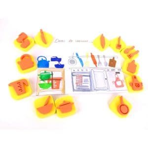 Set cu 12 mini-ștampile – Bucătarul perfect