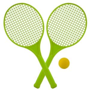 Set de 2 rachete de tenis cu minge