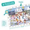 Set de 4 puzzle-uri de observare – Cele 4 anotimpuri
