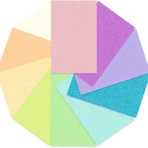 Set de 50 de coli cartonate în culori pastelate, A4