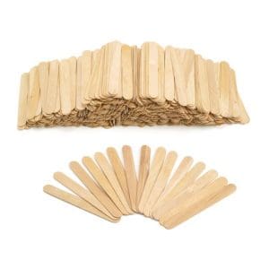 Set de 500 de bețișoare din lemn, 15 x 2 cm