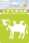Set de 6 șabloane – Animale de la fermă