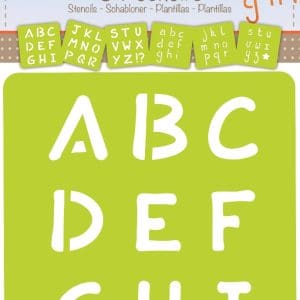 Set 6 șabloane cu Literele alfabetului