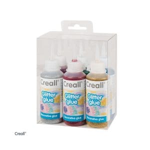 Set de 6 tuburi cu lipici cu sclipici