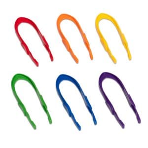 Set de 6 pensete colorate, 15 cm