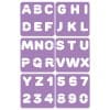 Set de 6 șabloane cu litere și cifre, 14 x 14 cm