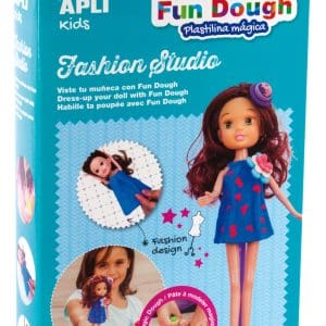 Set de creație cu plastilină – Îmbracă păpușa șatenă