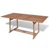 Set mobilier de exterior, 7 piese, lemn masiv de tec