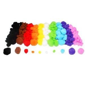Set pom-pom multicolor – 300 de piese