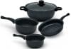 Set Vase Gatit 7 Piese, Non Stick, Capace Sticla si Manere Bachelita