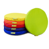 Set de 6 perne rotunde din piele ecologică, 30 x 3 cm
