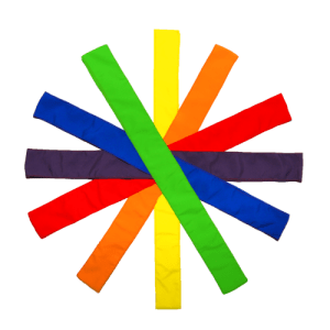 Set de 6 benzi colorate pentru activități sportive