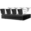 Sistem supraveghere basic exterior IP Hikvision Hiwatch HW-IP-4EXTIR30-4MP, 4 camere, 4 MP, IR30 m, 2.8 mm