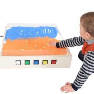 Cutie luminoasă cu tavă din acril pentru nisip