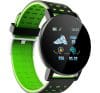 Smartwatch Techstar® 119, Verde, Unisex, Waterproof, IP67, BT 4.0, Ecran 1.3 inch, Conectare Android si iOS