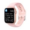 Smartwatch Techstar® HW18, Ecran Touch HD 1.6 inch, Bluetooth 5.2, Senzor Tensiune, Puls, Oximetru, 2 Bratari, Silicon si Textil, Roz