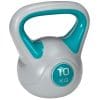 Kettlebell 10kg din PU cu nisip si baza plata, maner practic 22x16x26 cm, Verde inchis SPORTNOW | Aosom RO