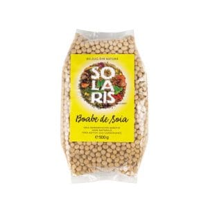 Soia Boabe Nemodificată Genetic, 500g | Solaris