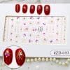 Sticker 3D Manichiura Nail Art Cristal ZD010