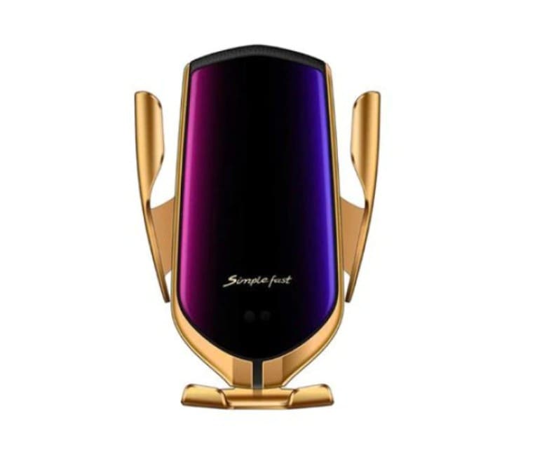 suport-auto-pentru-telefon-cu-incarcare-wireless-sensor-smart-r1-auriu