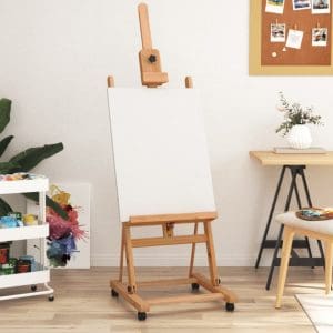 Suport de șevalet, 55×53,5×178 cm, lemn masiv de fag