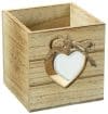 Suport din Lemn,pentru Creioane,si Pixuri, Model Inima sau Masinuta, 9x9x9 cm