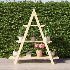 Suport pentru flori, 101x23x110 cm, lemn masiv de pin