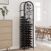 Suport sticle vin 73 de sticle, negru 45x36x200 cm fier forjat
