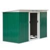 Outsunny casuta pentru unelte, magazie de gradina, sopron pentru depozitare 277x130x173cm, verde | Aosom Ro