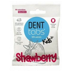 Pastă de dinți sub formă de tablete pentru copii cu fluor, 125 tablete | DENTtabs