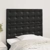 Tăblii de pat, 2 buc, negru, 100x5x78/88 cm, piele ecologică