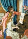 Tablou cu diamante – Fete la pian (Renoir), 66 x 48 cm