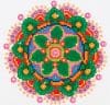 Tablou cu diamante – Mandala multicoloră, 25 x 20 cm