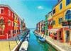 Tablou cu diamante – Peisaj venețian, 37 x 52 cm