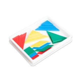 Tangram cu 28 piese colorate