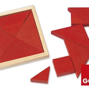 Tangram cu 7 piese din lemn