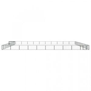 Țarc câini 44 panouri negru 100×50 cm oțel vopsit electrostatic