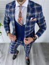 Costum barbati slim fit + Vesta B4219
