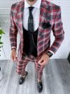 Costum barbati slim fit + Vesta B4221