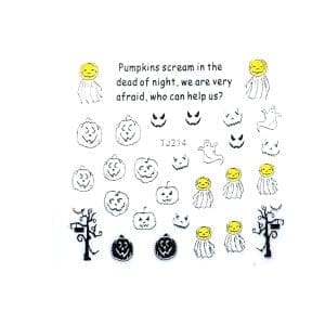 Tatuaj Halloween TJ214 Argintiu