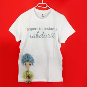 Tricou din bumbac – Expert în testarea răbdării – Alec Blenche