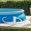 Outsunny Pompa de filtrare de 90W pentru piscine cu bile de filtrare, debit maxim 4000L/H, Gri