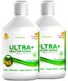Pachet 2 x Ultra+ Detox Multivitamine Lichide cu 63 Ingrediente, 500 ml | Swedish Nutra