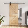 Ușă glisantă cu set de feronerie 85×210 cm, lemn masiv de pin