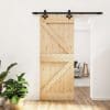 Ușă glisantă cu set de feronerie 85×210 cm, lemn masiv de pin