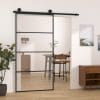 Ușă glisantă cu set feronerie 102,5×205 cm sticlă ESG/aluminiu