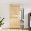 Ușă glisantă cu set feronerie, 90×210 cm, lemn masiv de pin