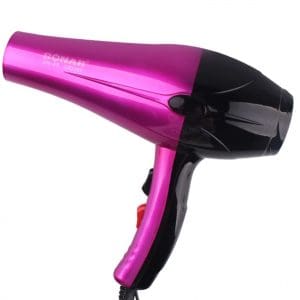 Uscator de Par 3000W, Trepte Reglabile de Viteza si Temperatura, Accesoriu Uscare, Sonar, Roz cu Negru