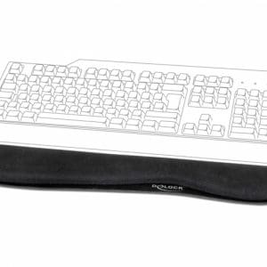 Suport de relaxare a incheieturii pentru tastatura/laptop Negru, Delock 12558