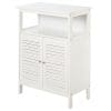 Dulapior pentru baie cu usi cu doua canaturi economie spatiu rezistent la umezeala din MDF alb 60 x 30 x 81.6cm kleankin | Aosom RO